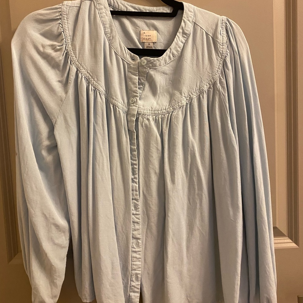 Long sleeve peasant top